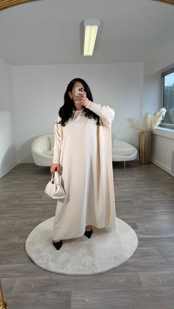 Abaya effet lin